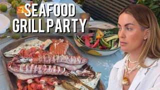 SEAFOOD GRILL PARTY | Fish, shrimp, oysters & squid 🦐🦪🐟🦑✨