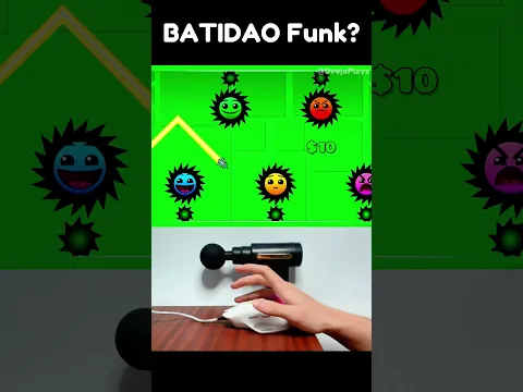 BATIDAO Funk VS Impossible Path Challenge in Geometry Dash! #shorts