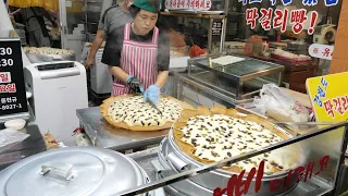 술빵 던지기 달인! 속초에서 줄서먹는 막걸리 술빵 Korean Traditional Liquor Cake / Korean street food
