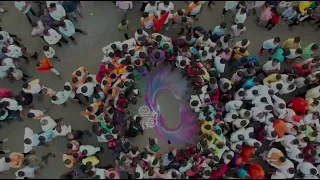 Rangoli designs Road / Pratik21artist / Kolhapur Maharashtra / #youtubeshorts #viralreels #shorts