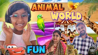 Animal🐯World Fun🦄🤣||Titir Short Story||Amusement Park||Trishika Rimpa Shorts