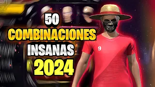 50 COMBINACIONES DE ROPA INSANAS QUE DEBES USAR EN 2024 🔥 OUTFITS INSANOS FF PARTE 2