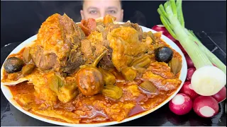 تشريب البامية العراقية الموصلية مع لحم الغنم اكلات الملوك