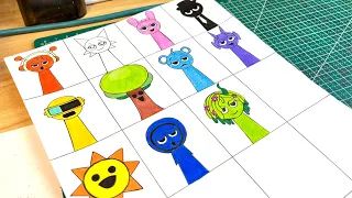 How to Draw all the Characters in the Sprunki Incredibox Game #sprunki #incredibox #drawing