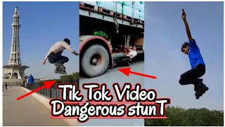 Dangerous stant Tiktok Video |Best skating tiktok video |Tiktoker Qadeer skater by superlahoriskater