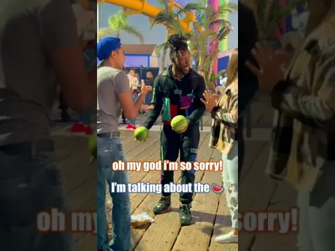 THE WAY THE SECOND GIRL TRIED TO FLEE THE SCENE 😭 (MELONS PRANK GONE WRONG) 🍉💀 #shorts