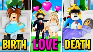 BIRTH To LOVE To DEATH in Roblox BROOKHAVEN RP!! (Roblox Story)