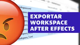 Como EXPORTAR WORKSPACE no After Effects