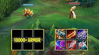 VAYNE vs (10000+ ARMOR) RAMMUS NO BUILD - League of Legends