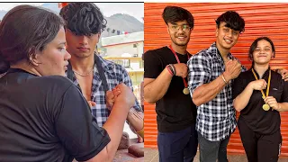 //HER FIRST ARMWRESTLING COMPETITION ❤️🥇//~Aryan kandari 🦁