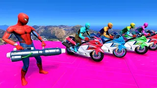 😂😱GTA 5 Epic Ragdolls RED SPIDERMAN VS RED MINION VS GREEN MINION  & Funny Fails) #shorts