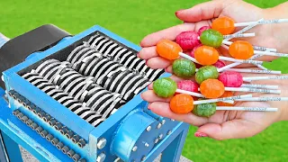EXPERIMENT LOLLIPOPS VS SHREDDER