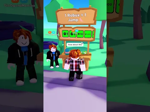 1 Robux = 1 Jump 🦘 #shorts #roblox #plsdonate