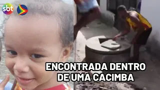 Menina de 4 anos é encontrada morta após desaparecimento em São Lourenço da Mata