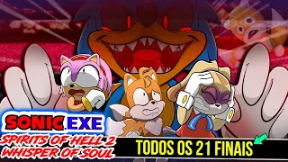 HISTORIA SONIC EXE Spirits of HELL ROUND 2 com TODOS OS FINAIS 😈