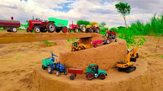 Ace tractor trolley sand bridge video|jcb tractor video|Swaraj tractor|@MrDevCreators