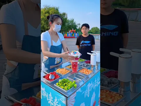 🥰 Satisfying with street food 🥳 #streetfood #satisfying #satisfyingvideo