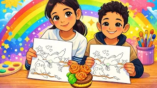 #رسم و#تلوين #اطفال #drawing 🎨❤✨حلو تنمي مهارات اطفالك من الصغر #foryou #fypシ #fypシ゚viral #viral 