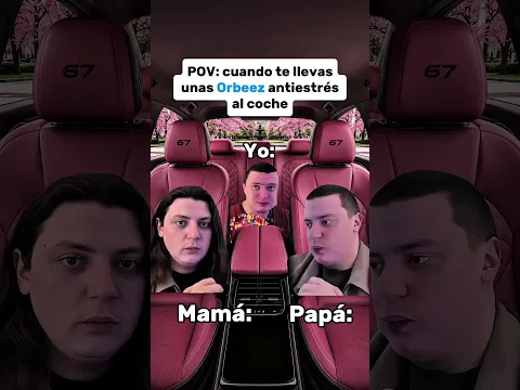 Cómo reaccionarías si se te explotara un antiestrés en el coche? 😅 #españa #meme #amigos