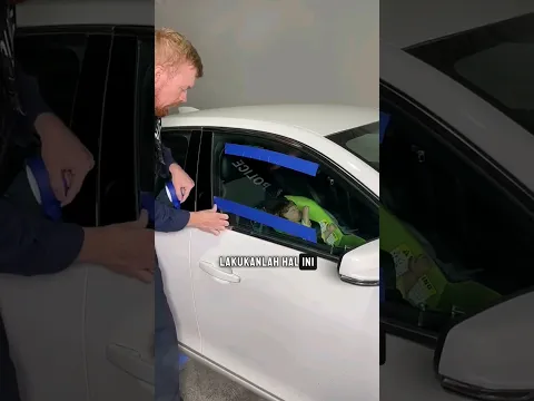 Lakukan hal ini jika ada yg terjebak di dalam mobil #shorts