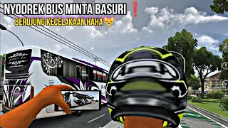 Minta Basuri Berujung Nyium Aspal 😹 - Mod Bussid Motor Nyodrek | Bus Simulator Indonesia|