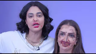 BLINDFOLD MAKEUP CHALLENGE | Randa Hajjaj VS Layali Dehrab | Boutiqaat