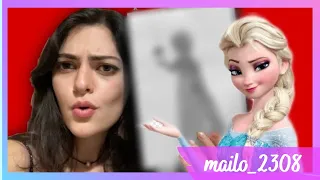 DIBUJANDO A ELSA CON LUCES ROJAS! sale mal :0