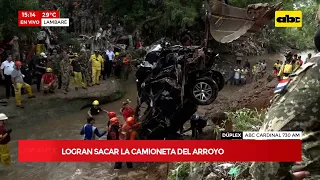 Urgente: logran sacar camioneta en la que iban los militares desaparecidos