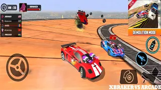 Impossible Car Tracks 3D Update - Demolition Mode: Red Car Driving Battle Simulator Android Gameplay