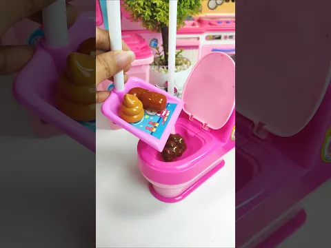 Kitchen Toilet Cleaning Set Toys, Satisfying With Unboxing ASMR Videos