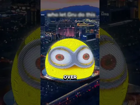 Huge MINION Sphere in Los Angelos!🤣