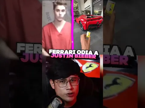 Justin Bieber le puso un sticker a su Ferrari y ahora lo pusieron en la lista negra