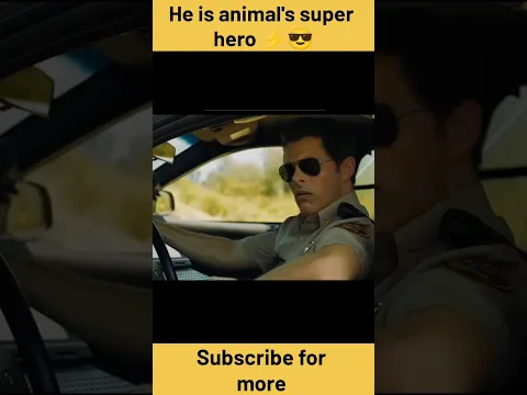 He is an animal's super hero ⚡😎