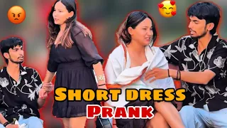 short dress prank on kishan😅❤️||किशन गुसा होगया😡|| #prank #love #viralprank #prankgonewrong 
