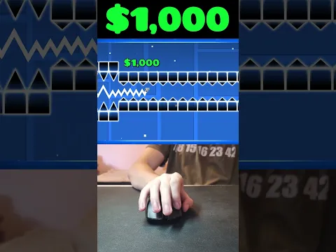 Geometry Dash: $1 Vs $100,000 Challenge! #shorts