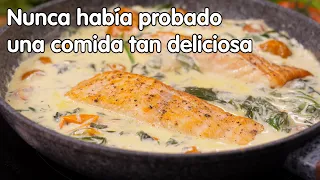¡Es la receta de salmon más deliciosa que he probado! Comida rápida y abundante