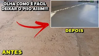 Como Deixar Seu Piso Liso Igual Porcelanato Líquido - Você Mesmo Consegue Fazer