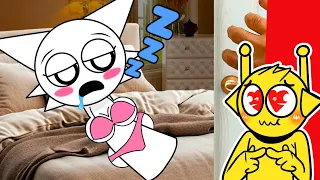 ESPÍO a WENDA en su CUARTO en la VIDA REAL! 😱 (Simon Reacciona en Sprunki Incredibox)