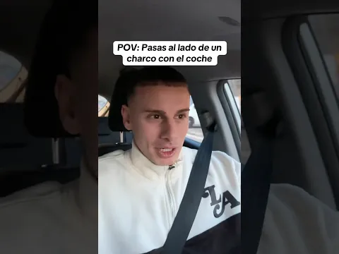POV: Pasas al lado de un charco con el coche #shorts