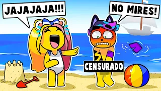 DIA DE PLAYA SALE MAL 😳 ESTO LE PASÓ A MI NOVIO *VERGONZOSO* - WOBBLY LIFE