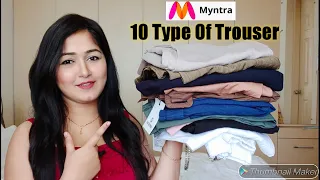 Myntra 10 Different Type Of Trousers Haul Under Rs:800 | Must Have For Every Girl | Zara,H&M Myntra