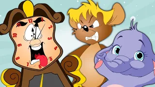 Hickory Dickory Dock - Jungle Animals  - Kids Nursery Rhymes