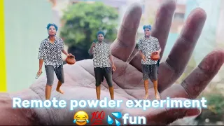 Remote powder experiment 🥵 #shorts #experiment #fun #trendingshorts #viral