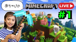 Minecraft マインクラフト　あちゃぴワールド生配信