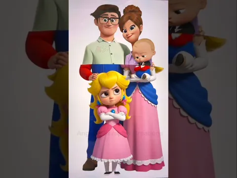 Boss Baby + Mario Family😱 #shorts #supermario #digitalart