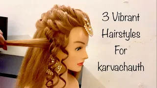 Hairstyles for Party | Karvachauth Hairstyle | Open Hair style