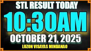 Stl Result Today [10:30am OCTOBER 21, 2025] | Lotto Result Today