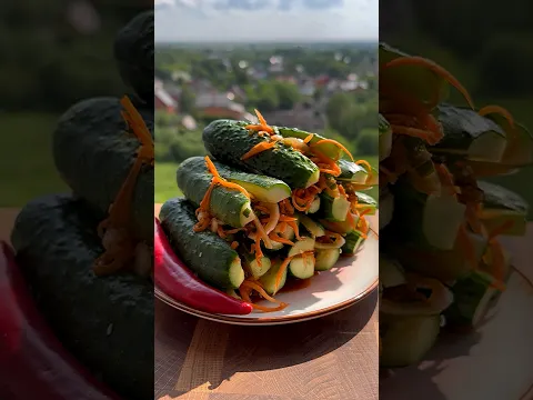 Такая обалденная закуска и всего лишь из огурчиков ￼￼