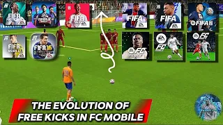 THE EVOLUTION OF FREE KICK IN FC MOBILE (16-26) 🔥#fcmobile #fifamobile 