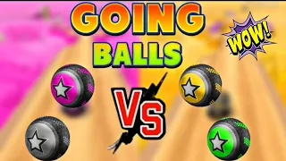 Which Colour Star Ball First Complete this Level❓(Pink/B&W) vs (Yellow/Green)